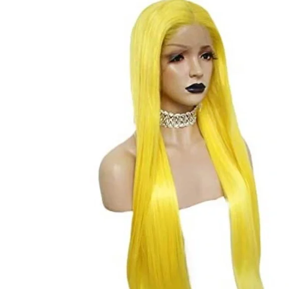 💫 22” YELLOW STRAIGHT LACE FRONT WIG💫 *NEW*